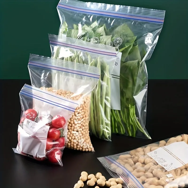 1520304065pcs Clear Zip Bags for Food Storage