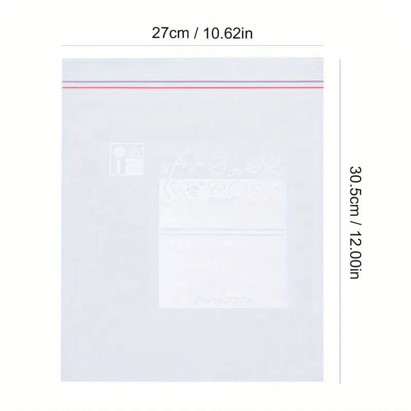 1520304065pcs Clear Zip Bags for Food Storage