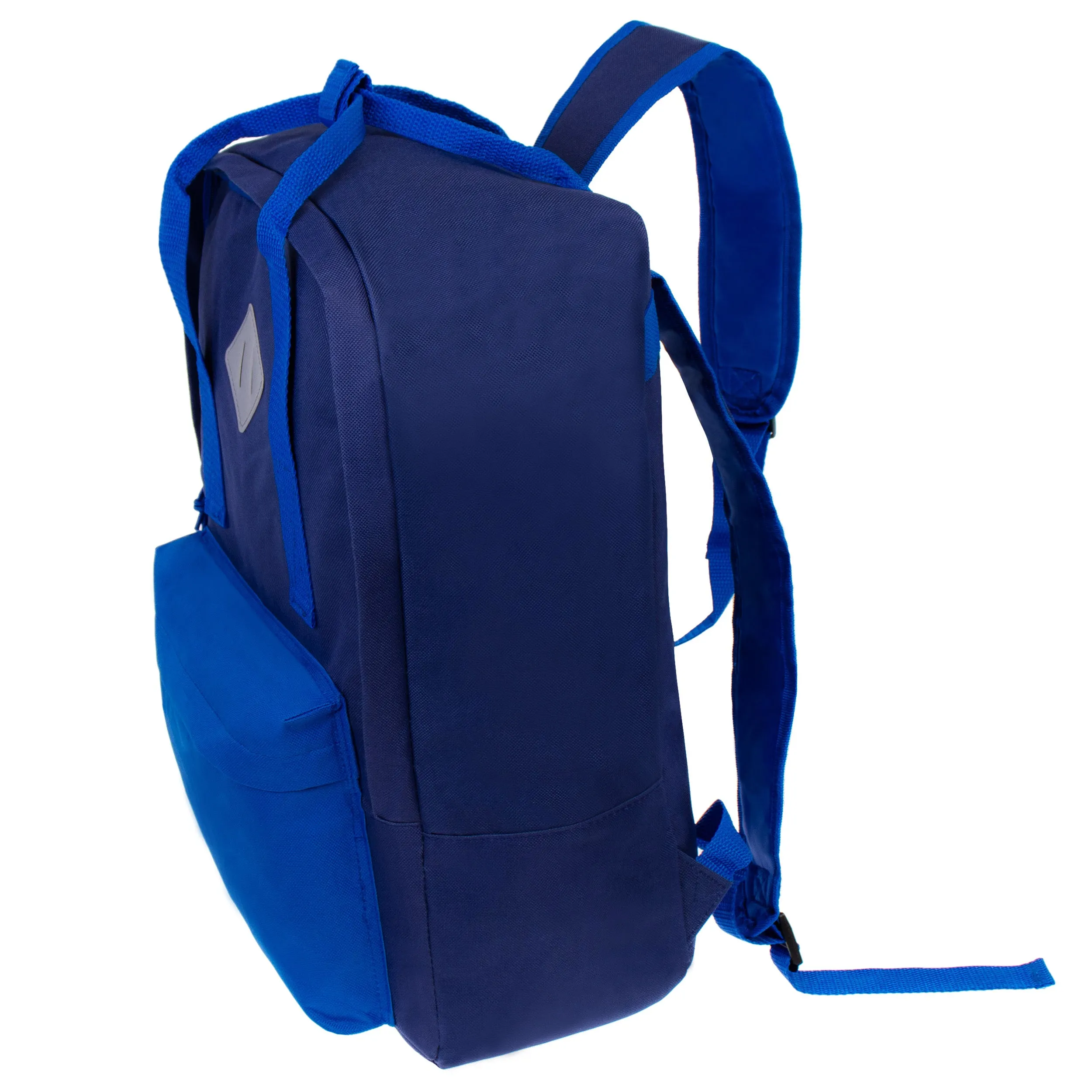 17" Wholesale Backpack with Handles in 5 Assorted Colors - Bulk Case of 24