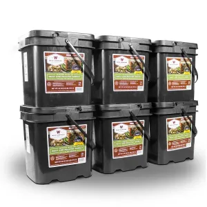 360 Serving Meat Package Includes: 6 Freeze Dried Meat Buckets