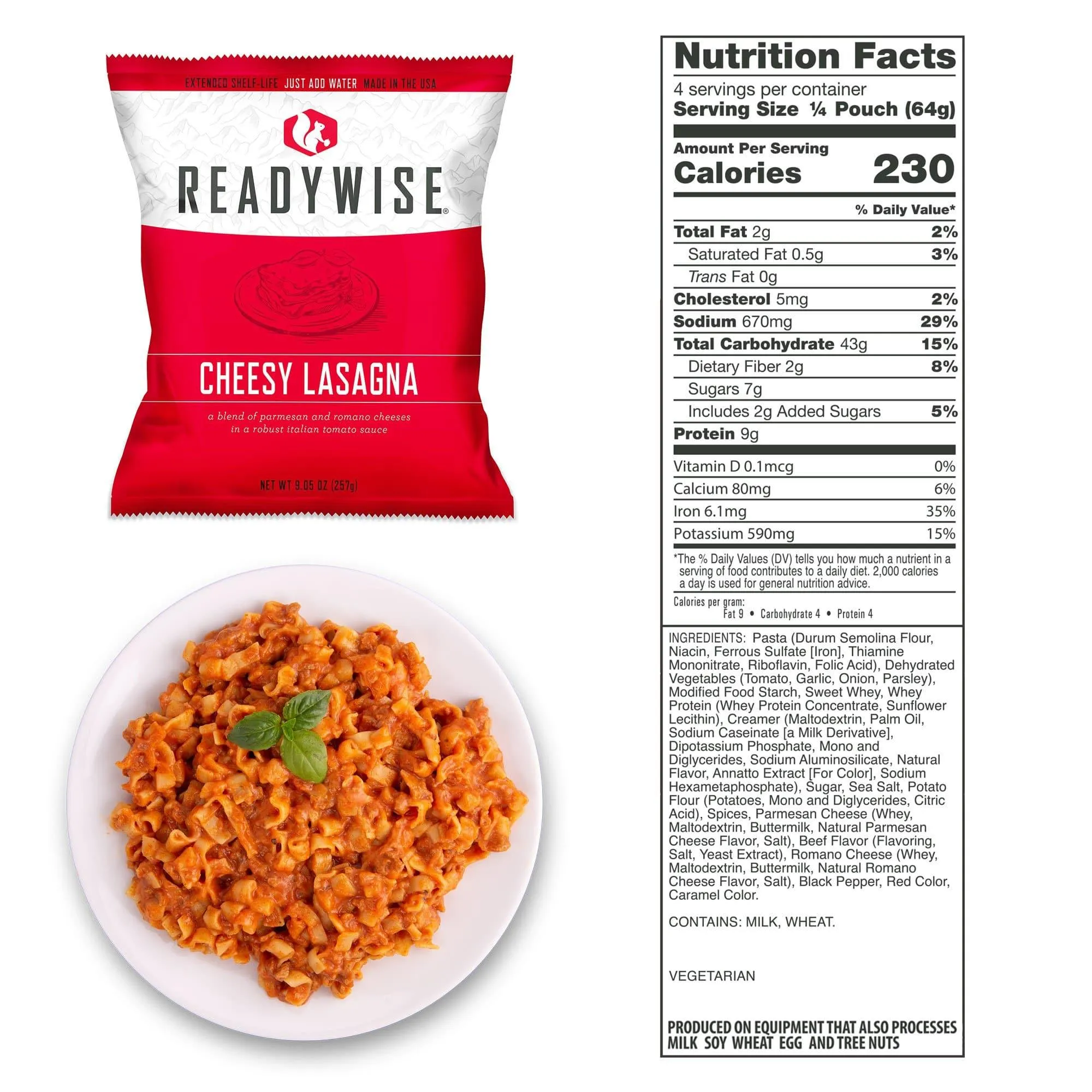 960 Servings of Ready Wise Emergency Survival Food Storage