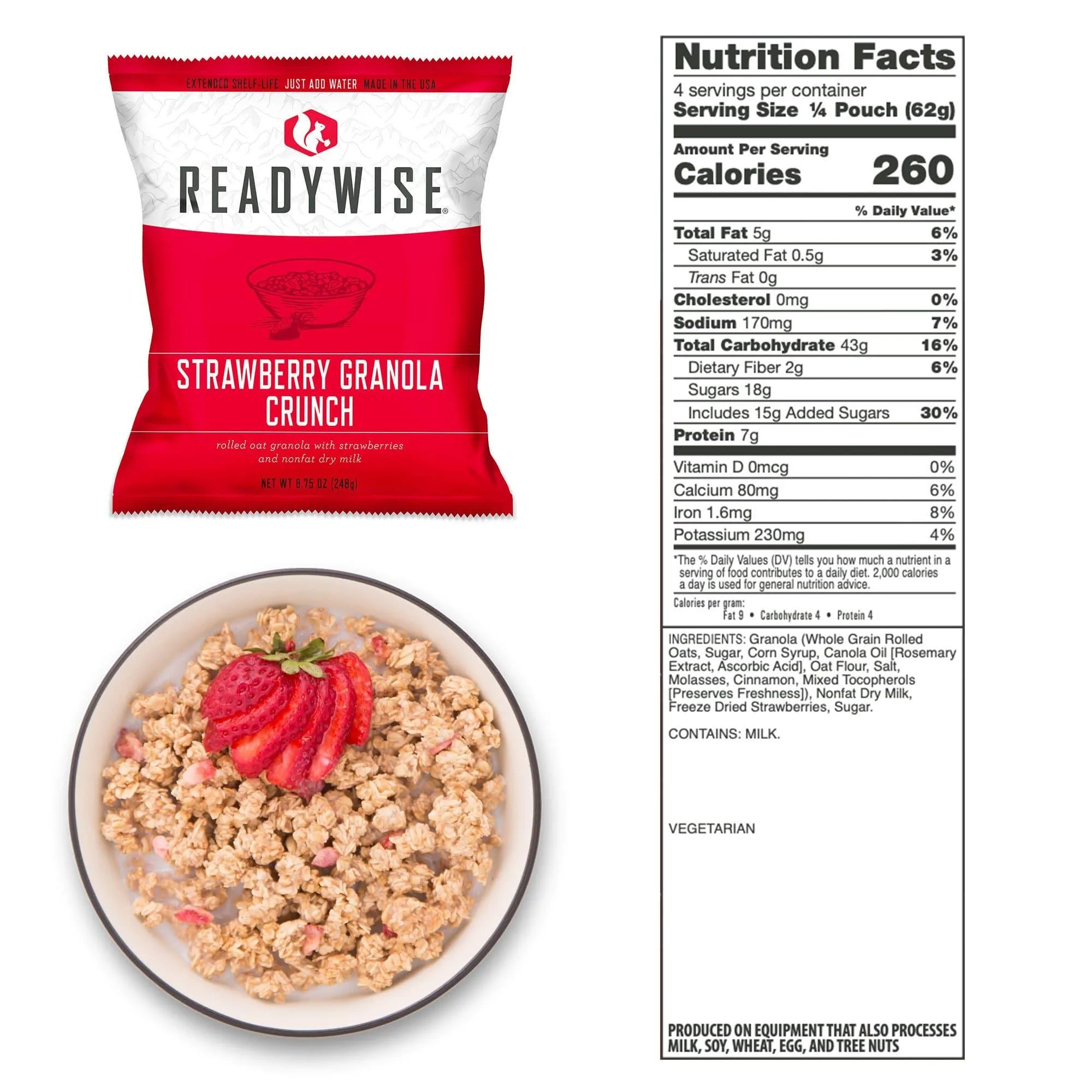 960 Servings of Ready Wise Emergency Survival Food Storage