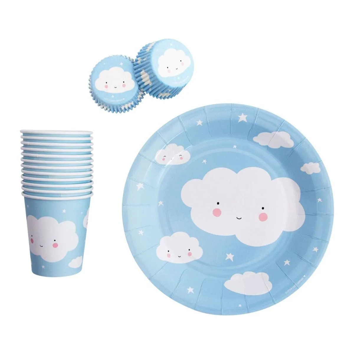 A Little Lovely Company Cupcake Cases Cloud