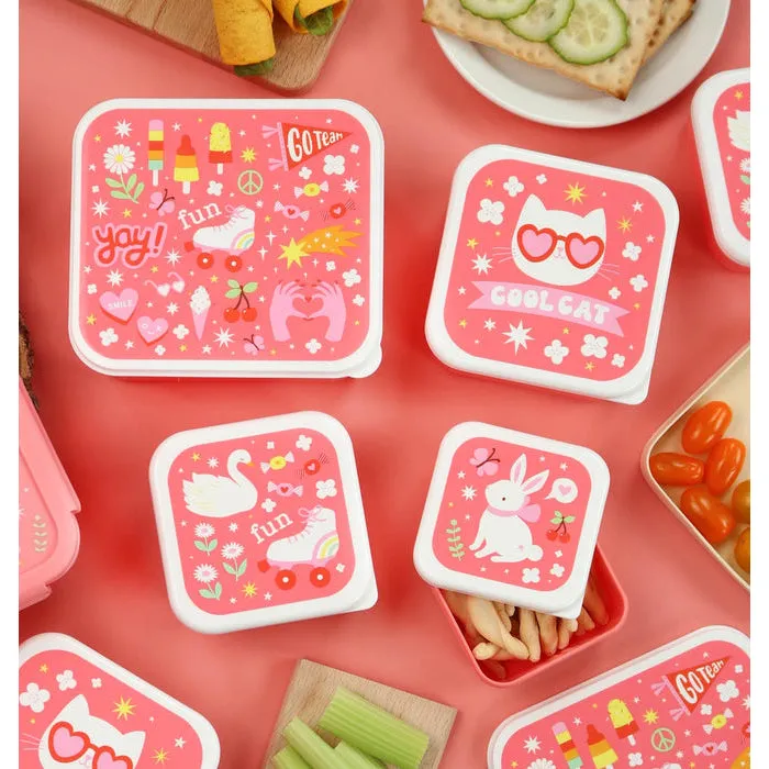 A Little Lovely Company Lunch & Snack Box Set: Fun