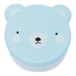 A Little Lovely Company Snack Box Bear Blue