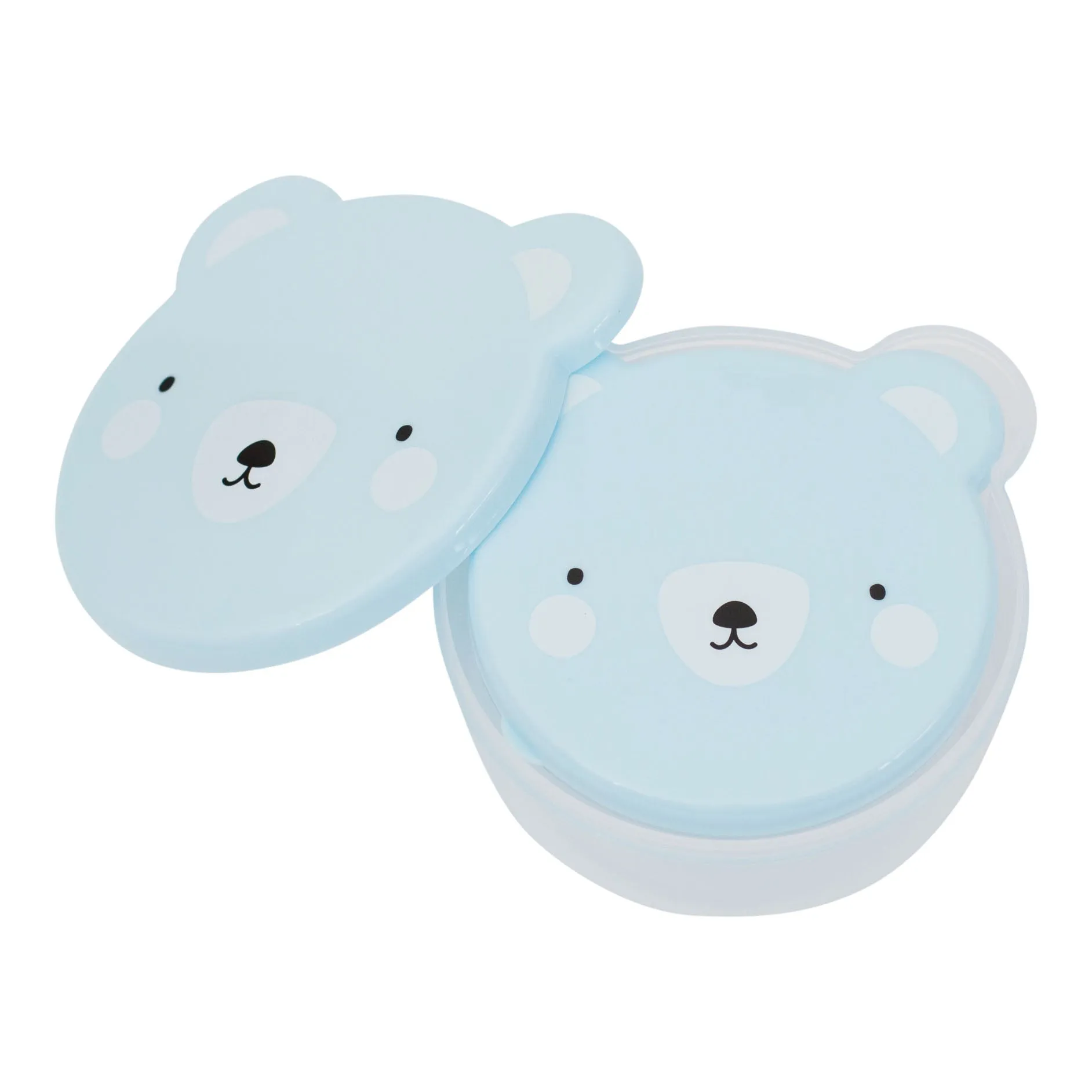 A Little Lovely Company Snack Box Bear Blue