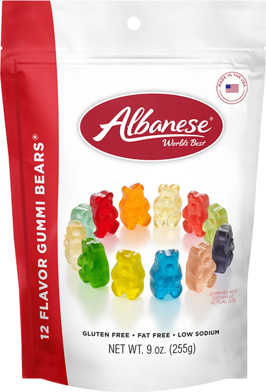 Albanese Gusset Bag Gummy Bears 12 Flavors 9oz