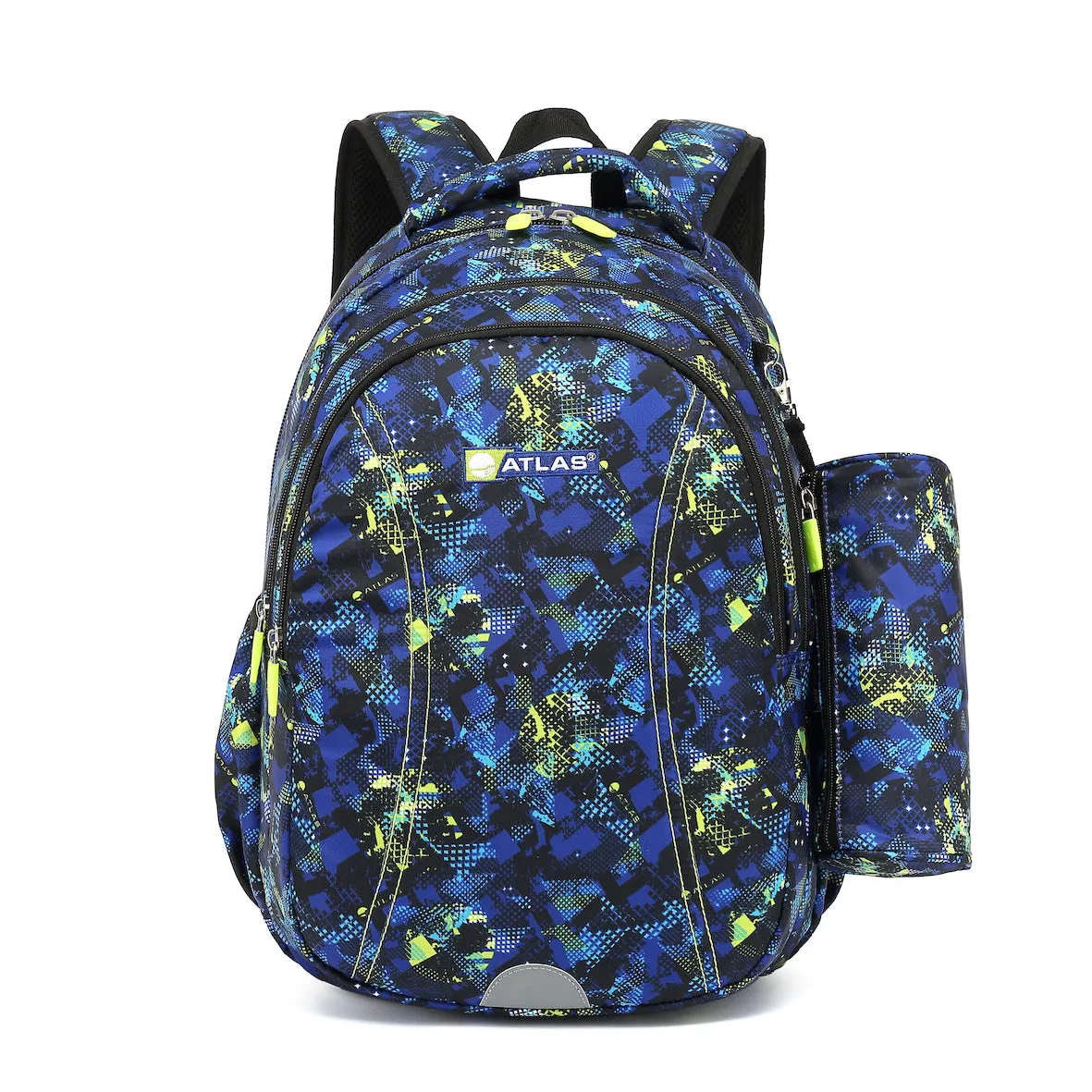 Atlas Boy Abstract Backpack 18" Blue / Green