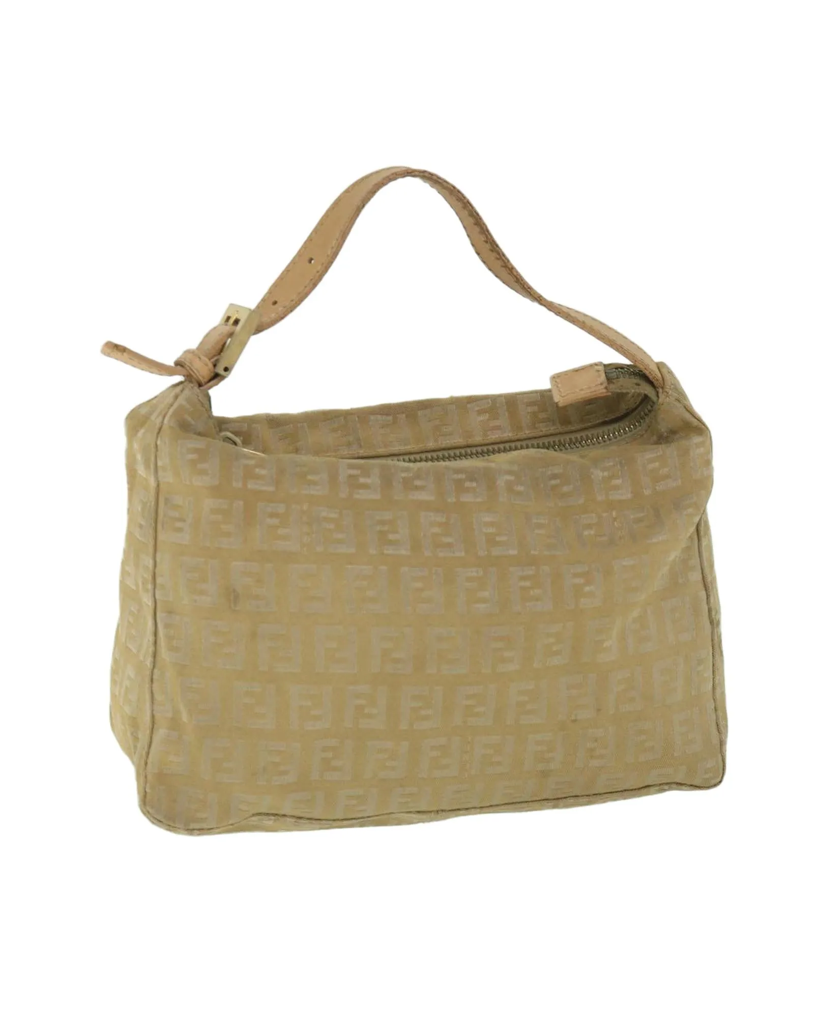 Beige Zucchino Canvas Pouch