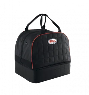 Bell Quilted Helmet & Hans Bag - Black/Red