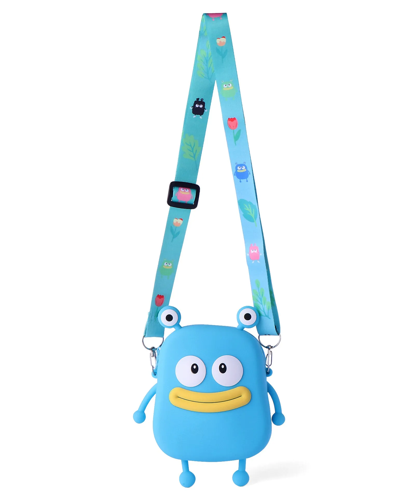 BETTY SMILE SILICON SLING BAG - BLUE