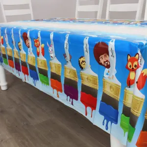 Bob Ross and Friends Plastic Table Cover