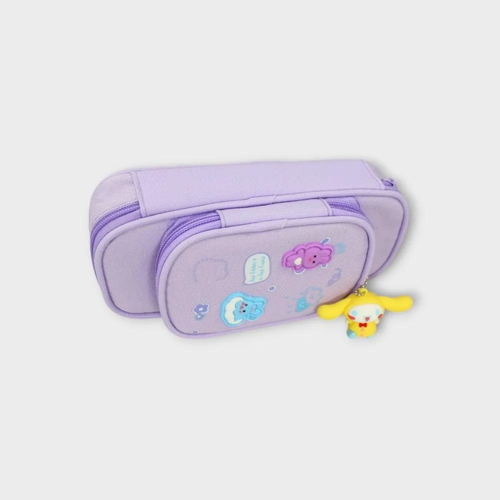 Bunnies Purple Pencil Case