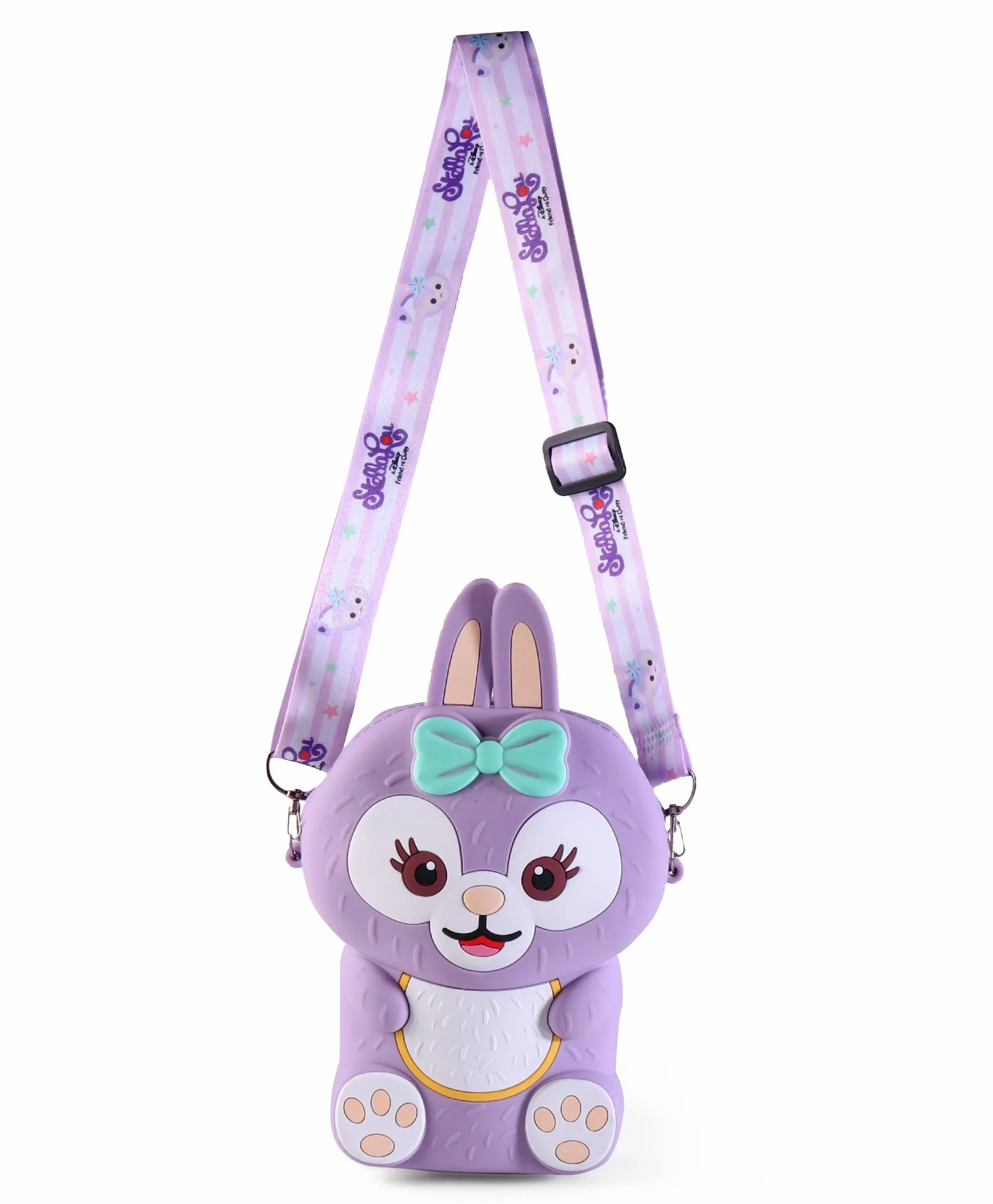 BUNNY RABBIT SILICON SLING BAG - PURPLE