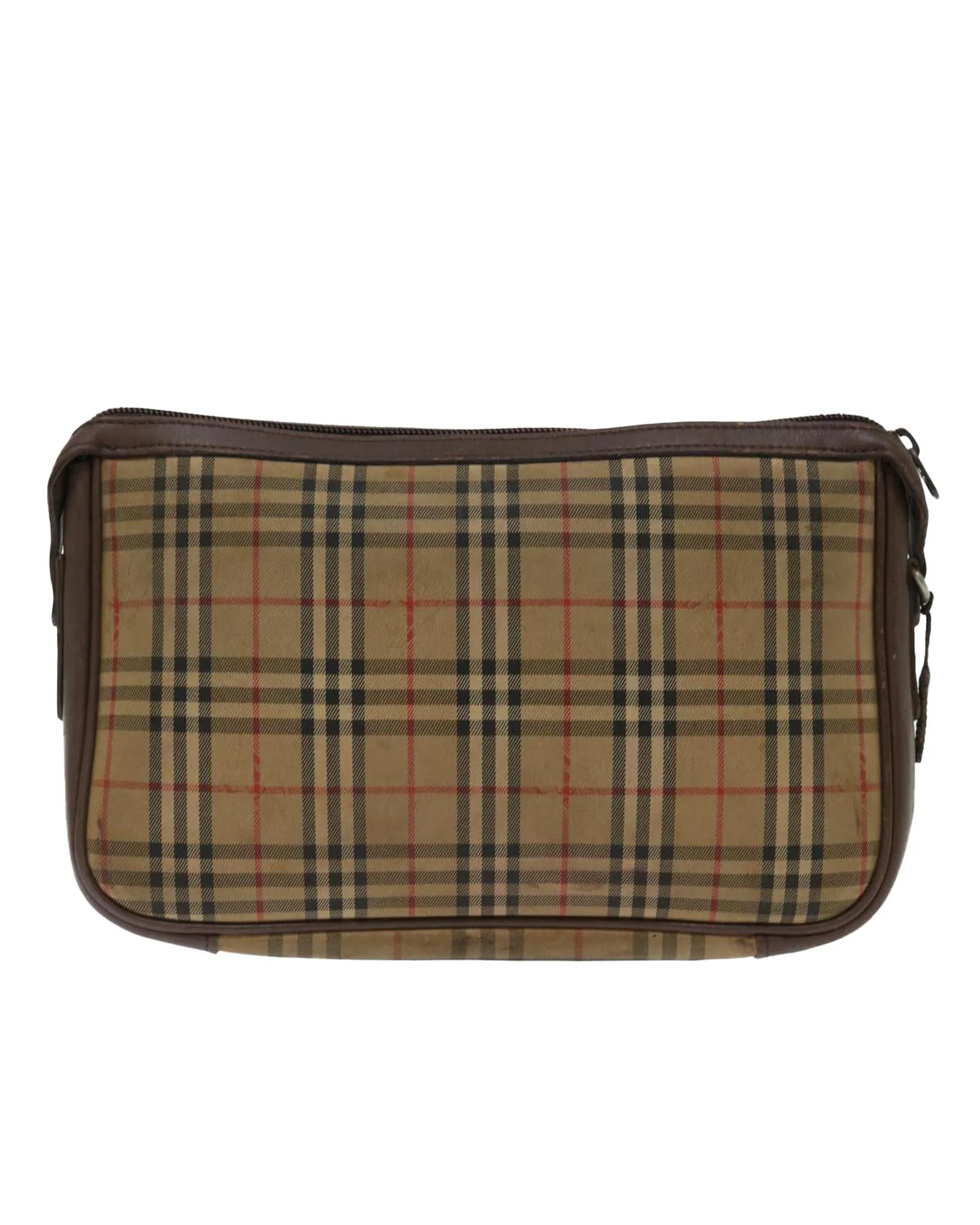 Canvas Nova Check Clutch Bag with Accessories - CD Rank