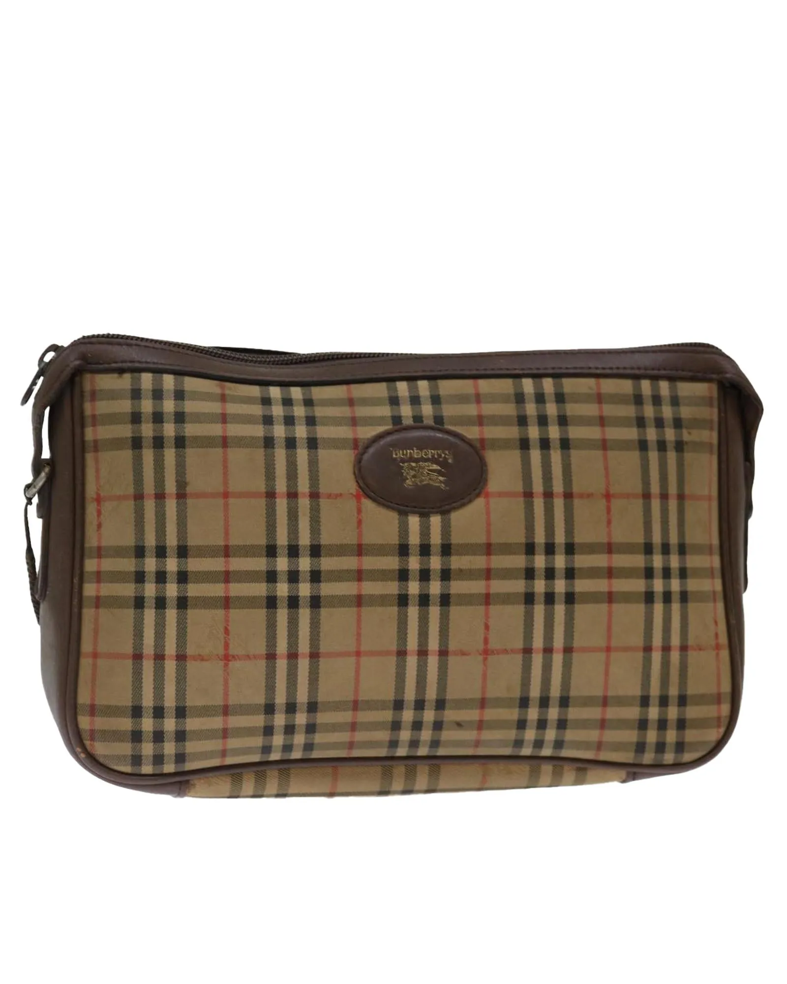 Canvas Nova Check Clutch Bag with Accessories - CD Rank