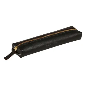 Clairefontaine Mini Leather Pencil Case, Black