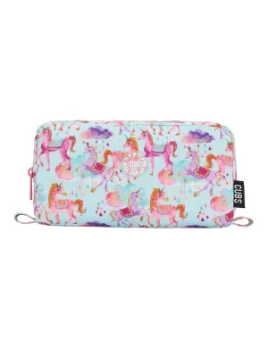 Cubs Baby Blue Baby Unicorn Glittery Pencil Case