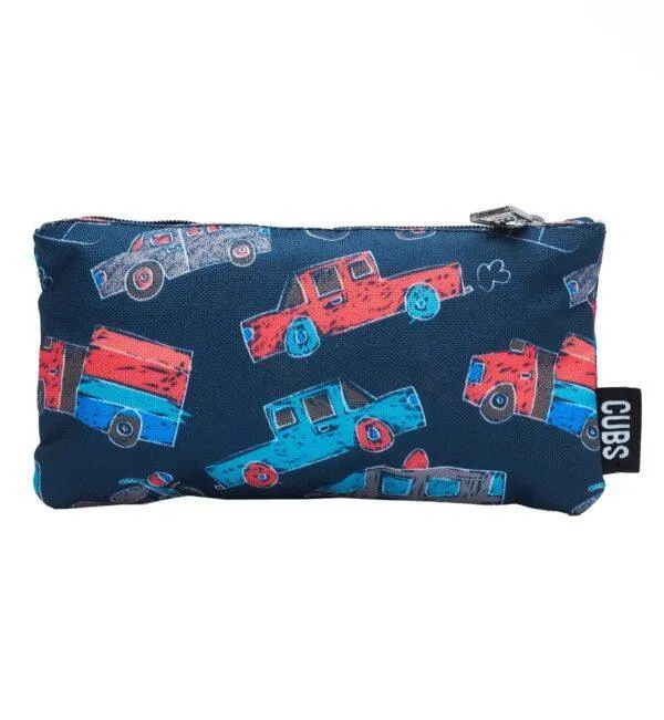 CUBS CARS AND TRUCKS BIG AND BASIC PENCIL CASE