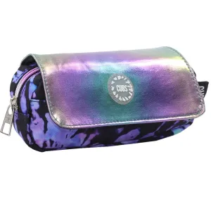 Cubs NEON BLACK PURPLE TIE DYE HIGH SCHOOL PENCIL CASE