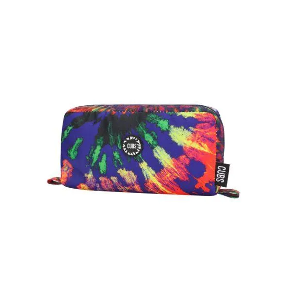 Cubs Red/Black Tie Dye Pencil Case