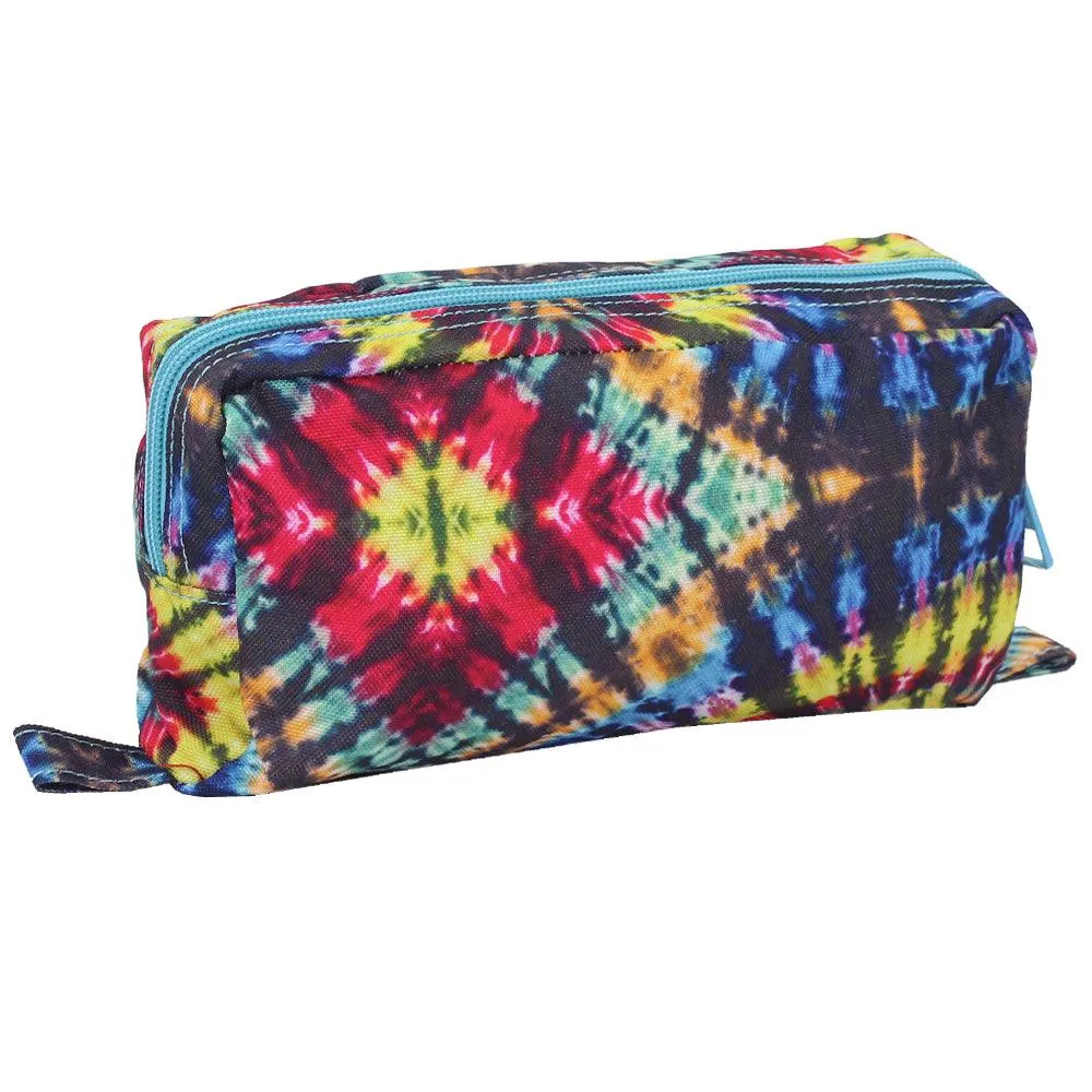 CUBS TIE DYE COLORFUL BLACK PENCIL CASE