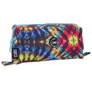 CUBS TIE DYE COLORFUL BLACK PENCIL CASE