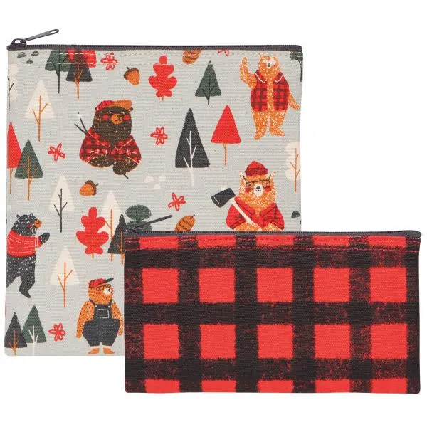 Danica Jubilee Snack Bags Set of 2 - Daydream Lumberjack