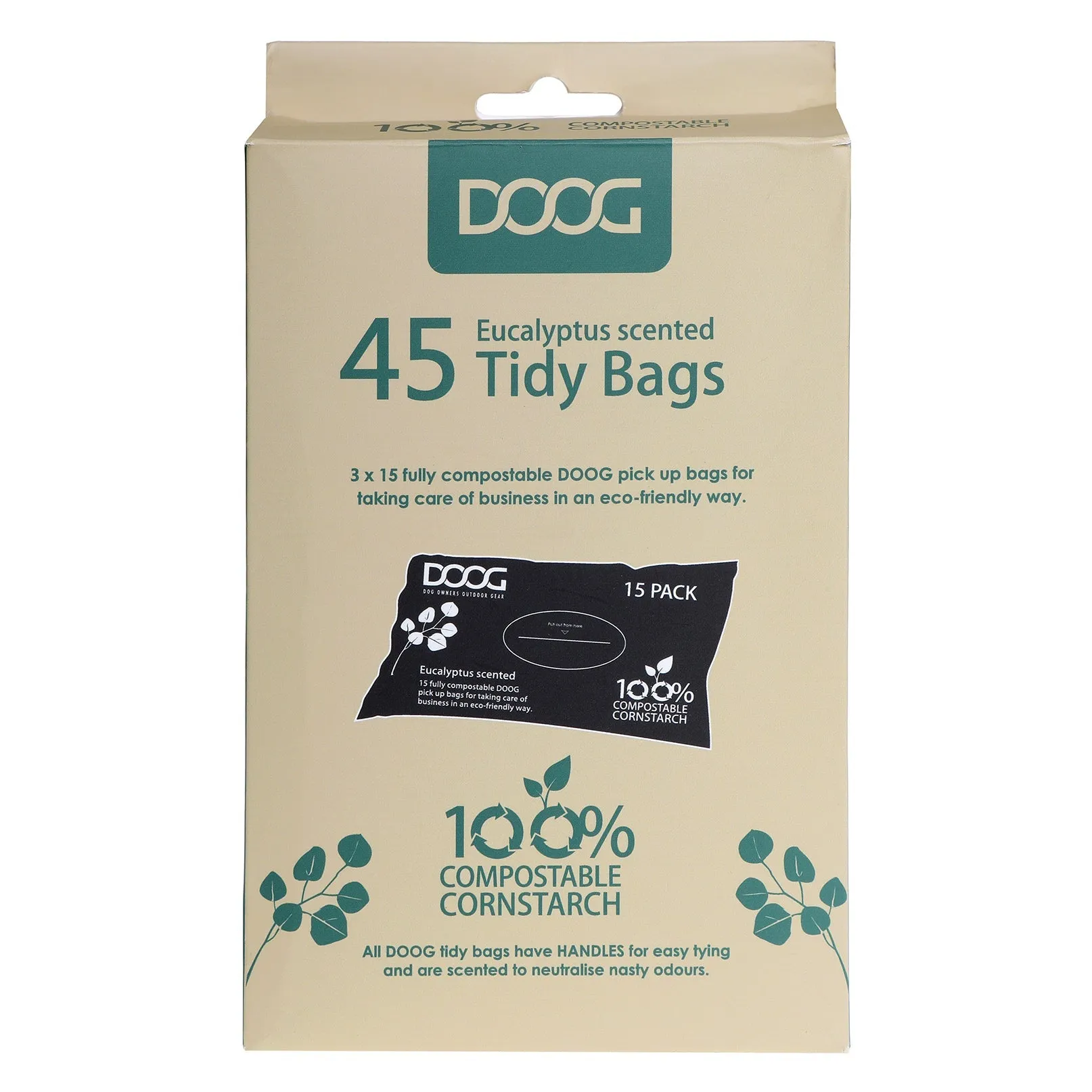 Doog Compostable Dog Poop Bags 45 Pack