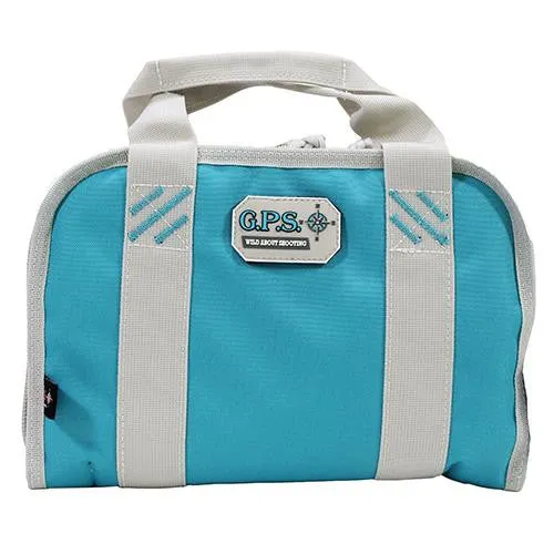 Double Compact Pistol Case - Robin Egg Blue