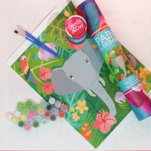 EASY Elephant Kids DIY Paint-By-Numbers