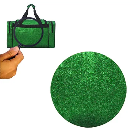 Green Glitter NGIL Canvas 20" Duffle Bag