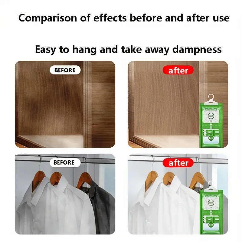 Hygroscopic Hanging Wardrobe Dehumidification Bags  3510 Pack