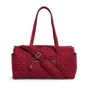 Iconic Medium Travel Duffel - Berry Red