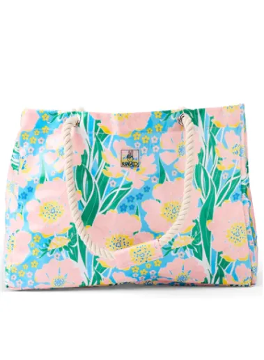 Kip & Co Tumbling Flowers Beach bag