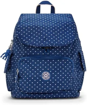 Kipling City Pack Women's Small Backpack, Soft Blue Polka Dot