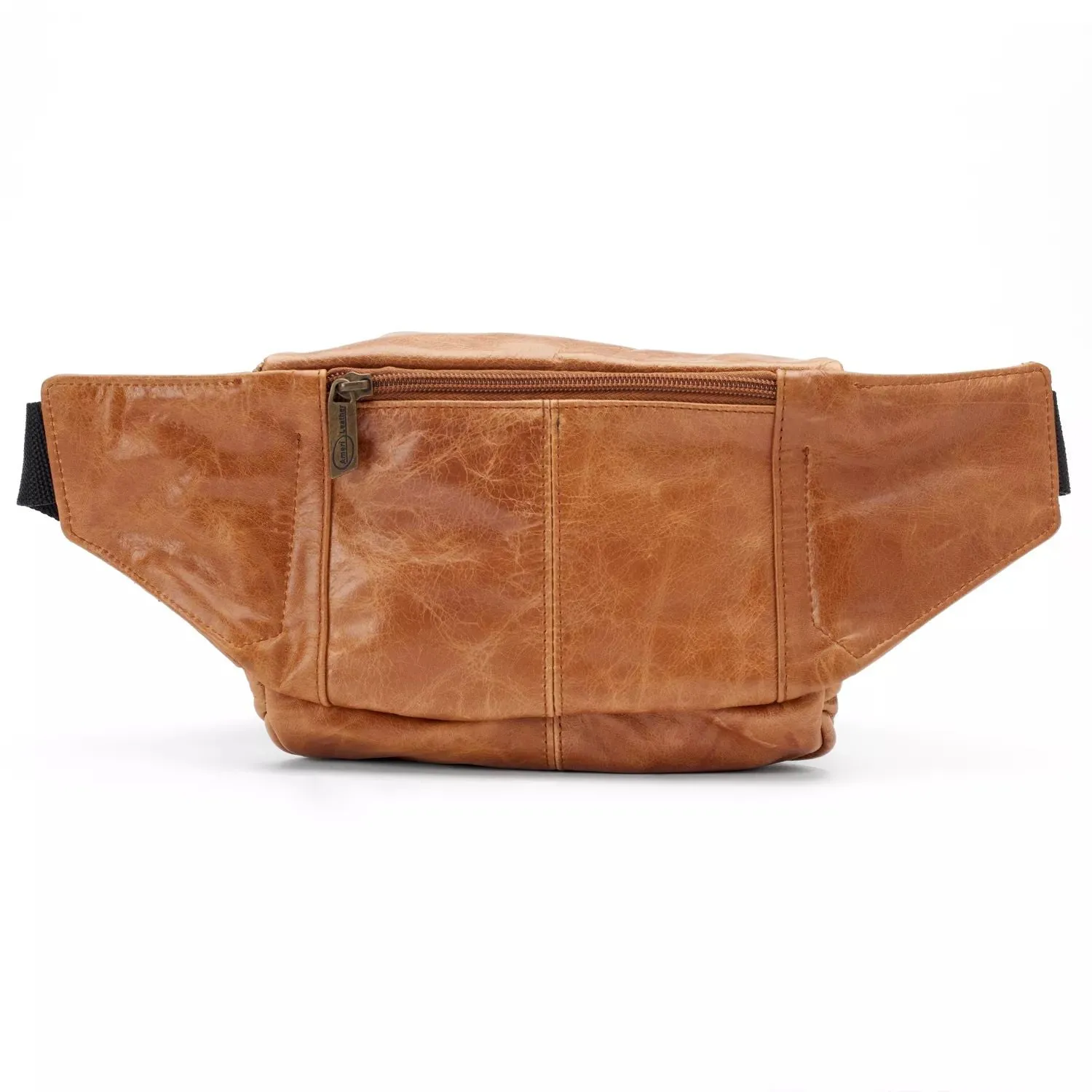 Leather belt bag AmeriLeather Easy Traveler AmeriLeather, beige