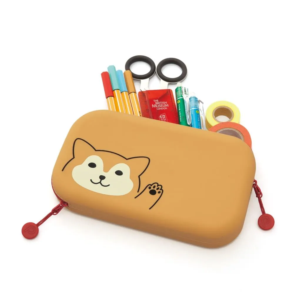 Lihit Lab Punilabo Zipper Pouch - Grey Cat