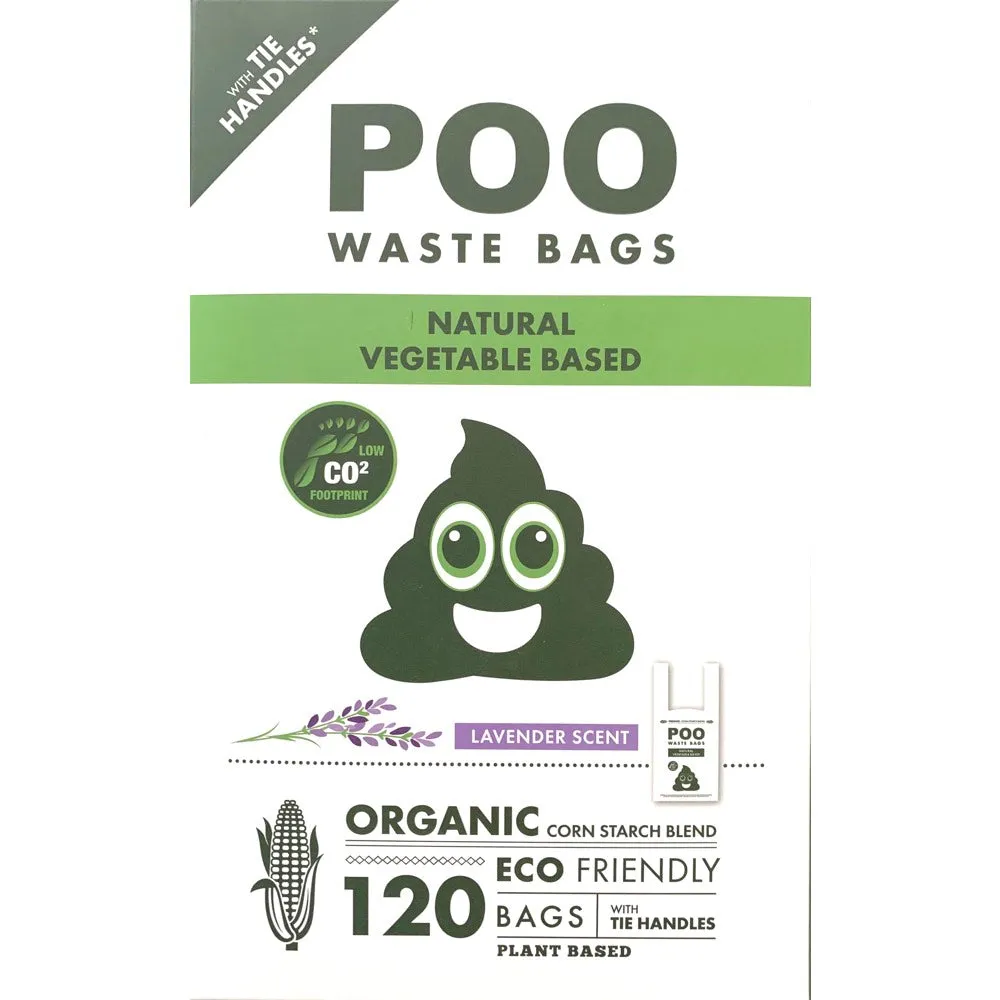 M-Pets Poo Lavender Easy-Tie Handles Dog Waste Bags 120pc