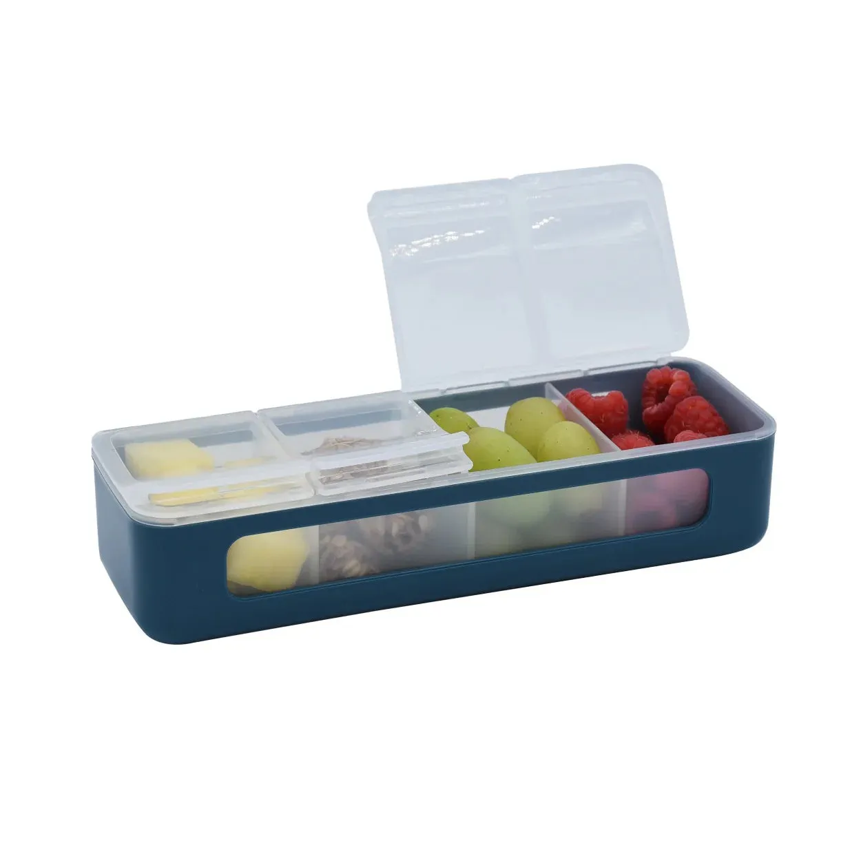 Melii Luxe Snackle Box 4 compartment - Blue