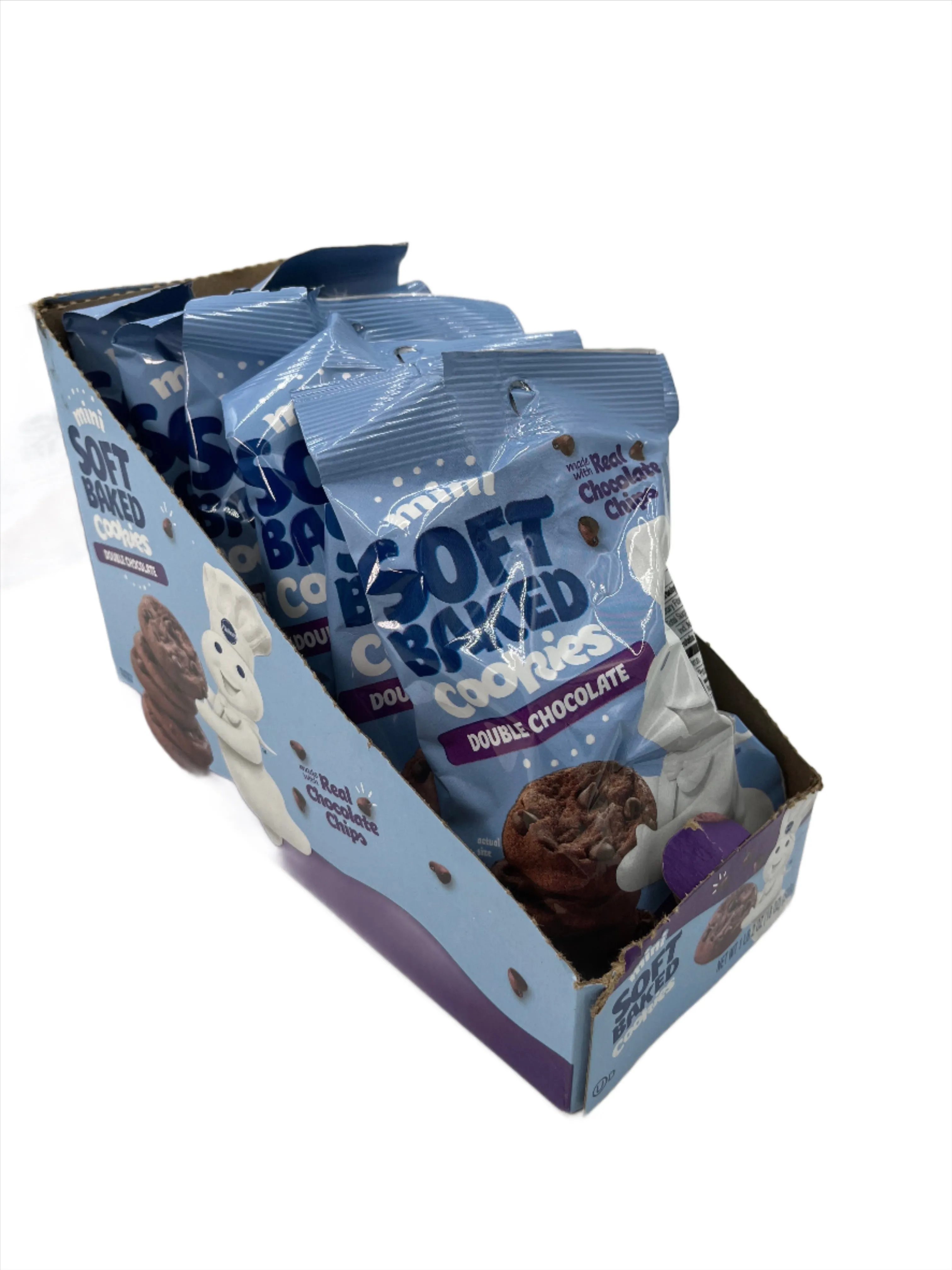 Mini Soft Baked Cookies- Double Chocolate- 3 oz bag- Case of 6 bags