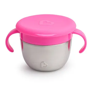 Munchkin Snack  Stainless Steel Snack Catcher - Pink