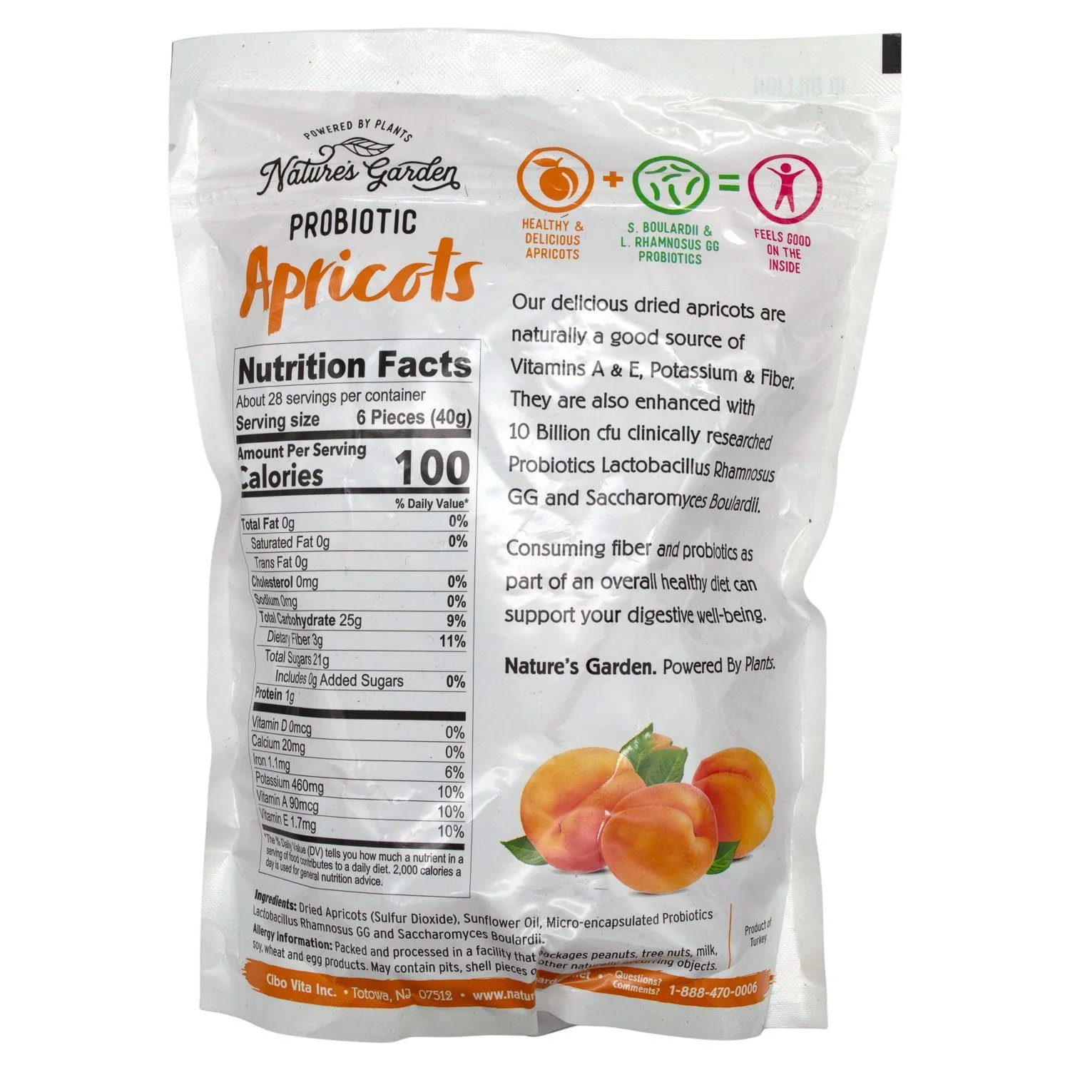 Nature’s Garden Probiotic Apricots