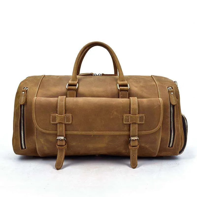 Norseman 100% Leather Weekender with shoe pocket