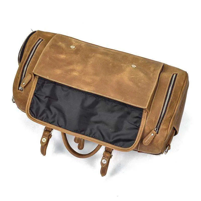 Norseman 100% Leather Weekender with shoe pocket