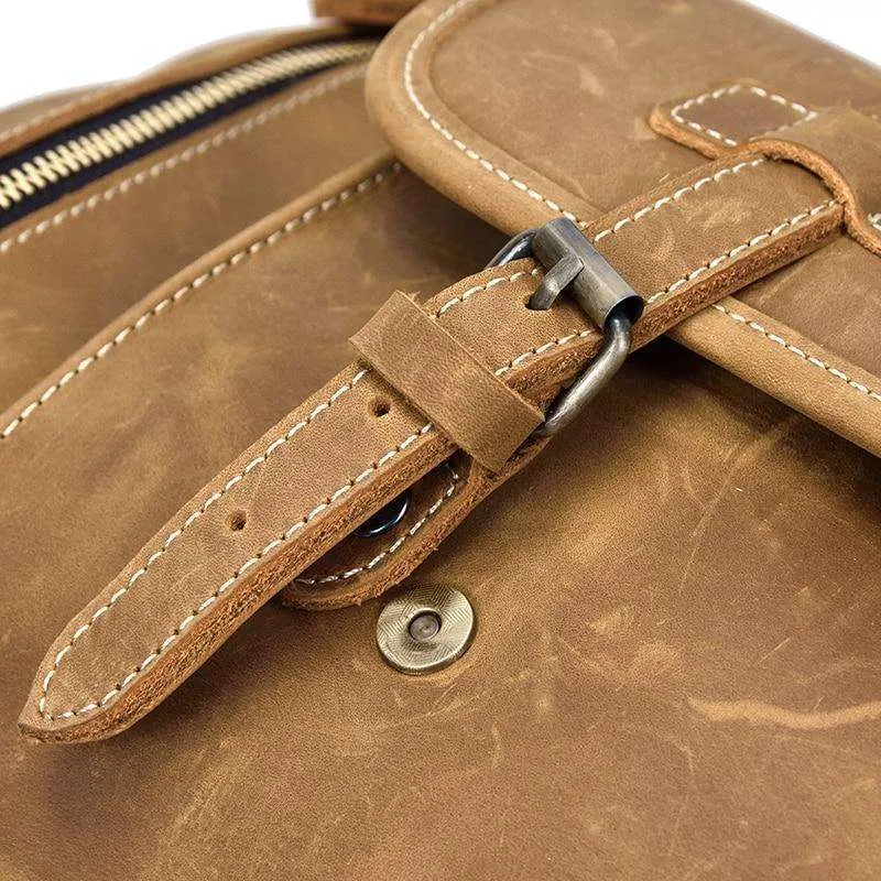 Norseman 100% Leather Weekender with shoe pocket