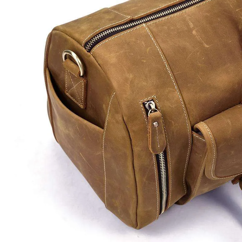 Norseman 100% Leather Weekender with shoe pocket