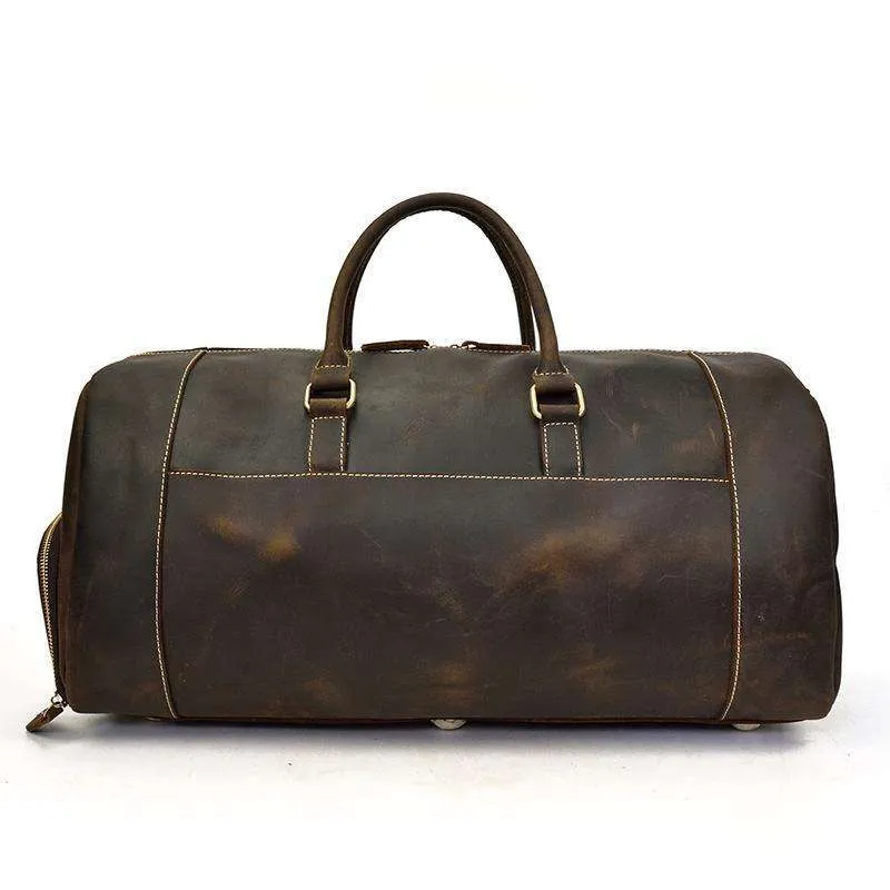 Norseman 100% Leather Weekender with shoe pocket