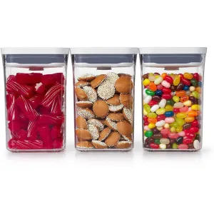 OXO Pop 2.0 3 Piece Square Pantry Container Set