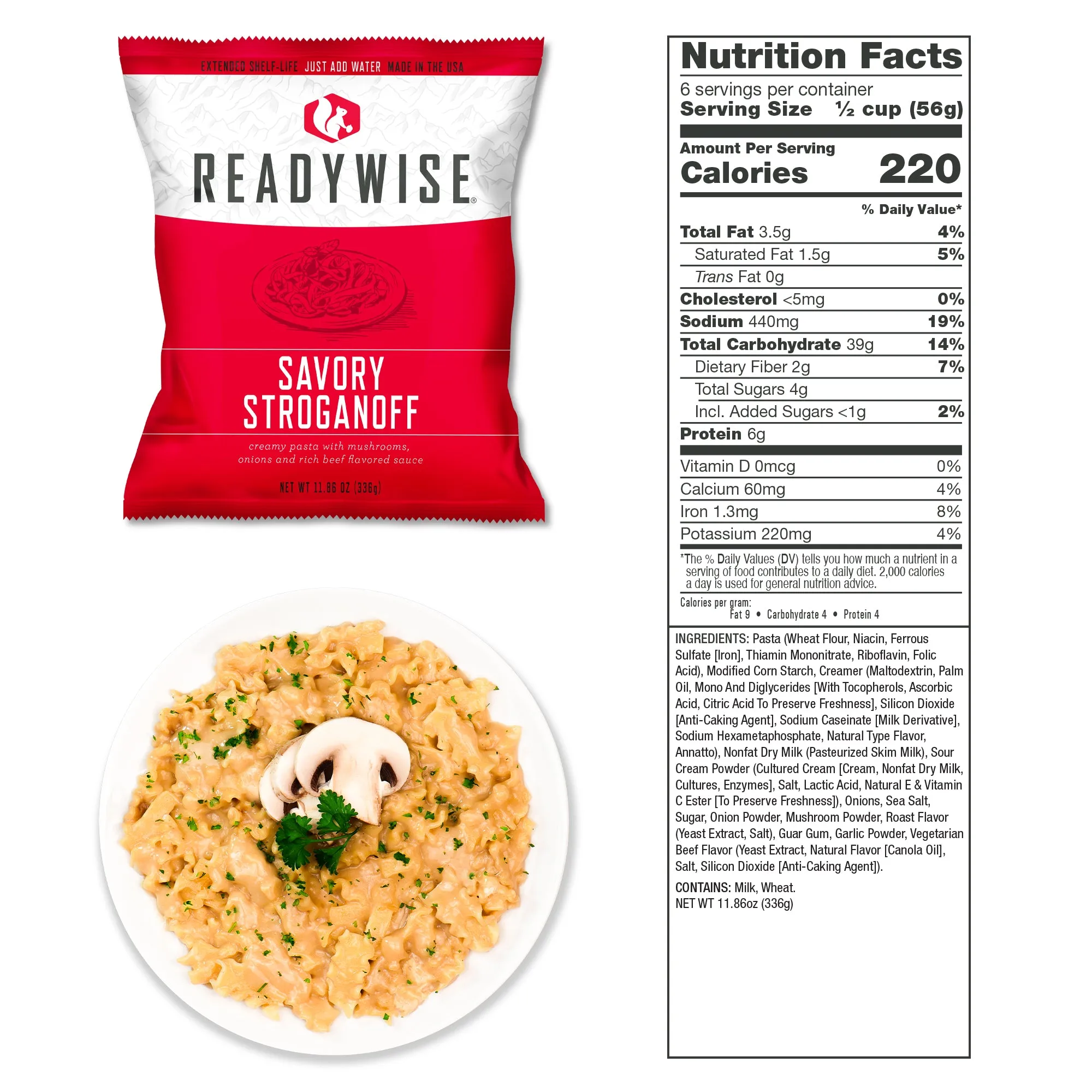 ReadyWise - 2160 Serving Package (18 buckets) - 12 Entrée and 6 Breakfast